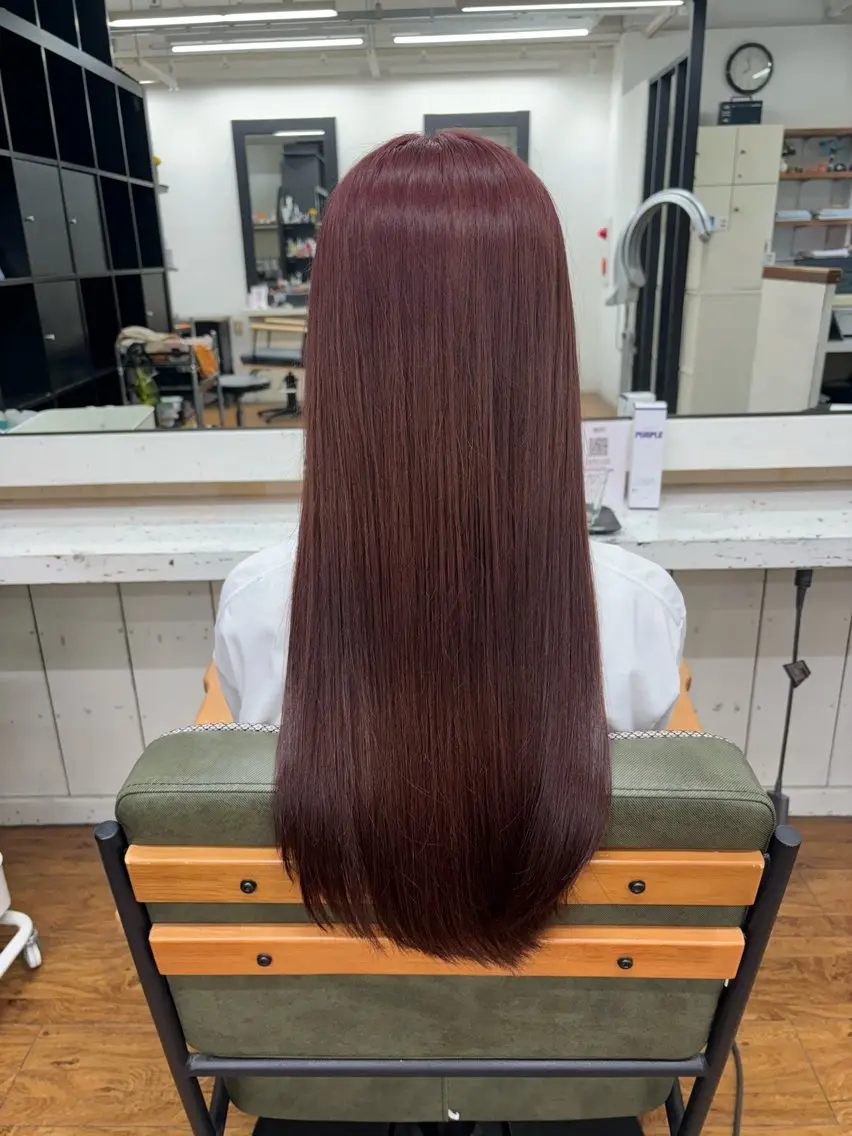 ロング カラー ダブルカラー ヘアカラー 香野 優子のヘアスタイル