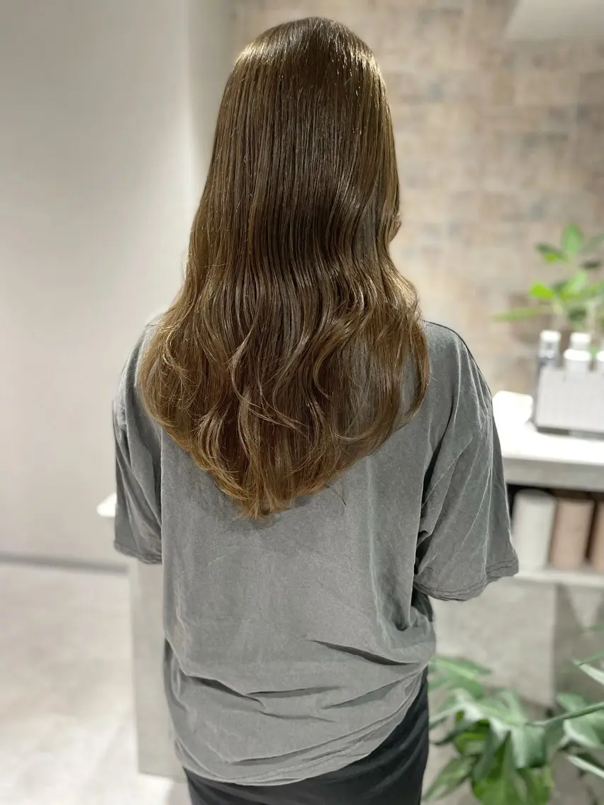 【ダメージレス透明感カラー】ブリーチなしダブルカラー+カット+トリートメント¥15500の写真