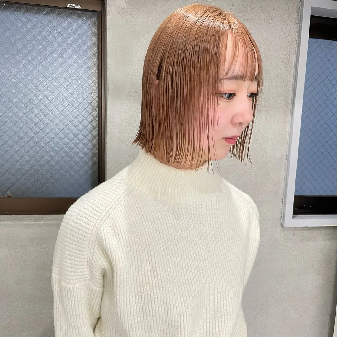 ショート カラー ブリーチ ヘアカラー ハイトーン/ボブ /HBL/AYUNAのヘアスタイル