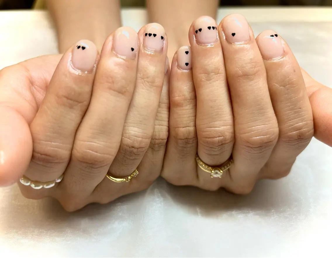 ネイル ハート シンプルネイル solna_ yuのネイルデザイン