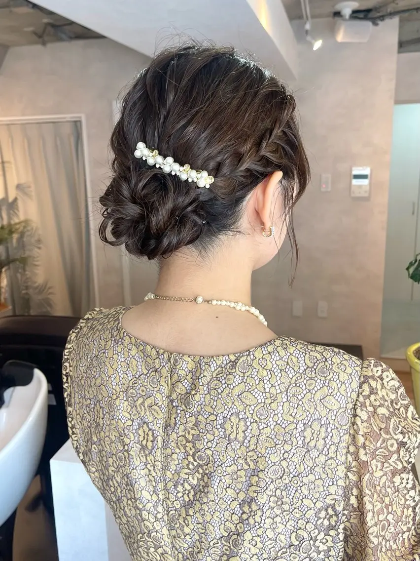 ヘアアレンジ ヘアセット タイトヘア/似合わせ カット渋谷yuinaのヘアスタイル