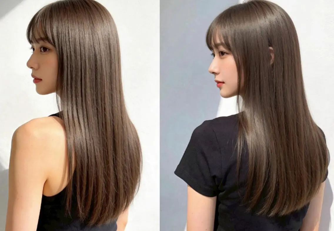 ロング VALLET博多駅 髪質改善&縮毛矯正のヘアスタイル