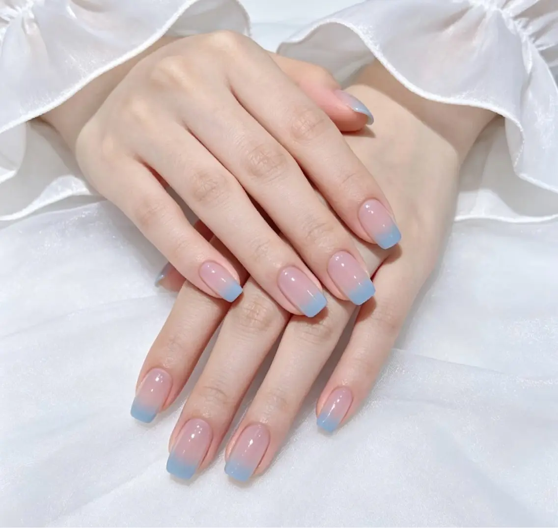ネイル ハンドネイル H3 Nail Tsuki🦋💙のネイルデザイン