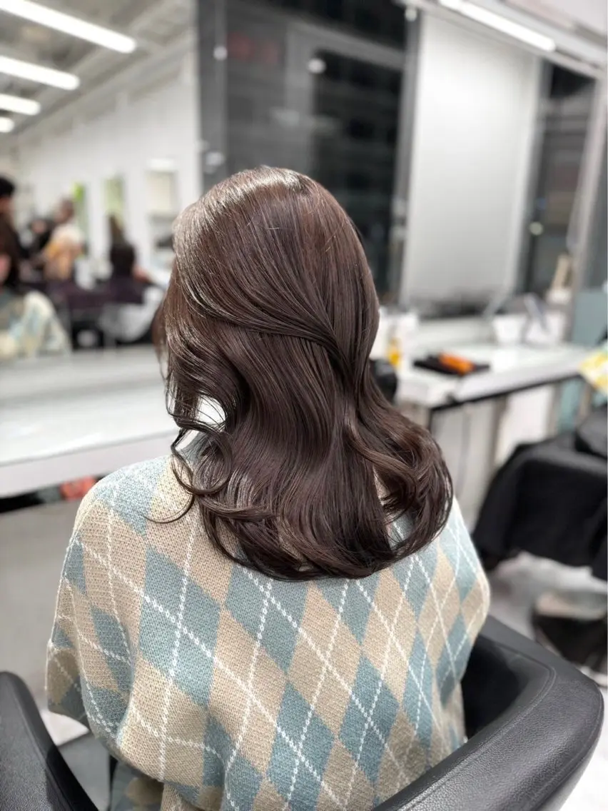 セミロング カラー 💗トレンドモテヘア Natsumi 💗のヘアスタイル