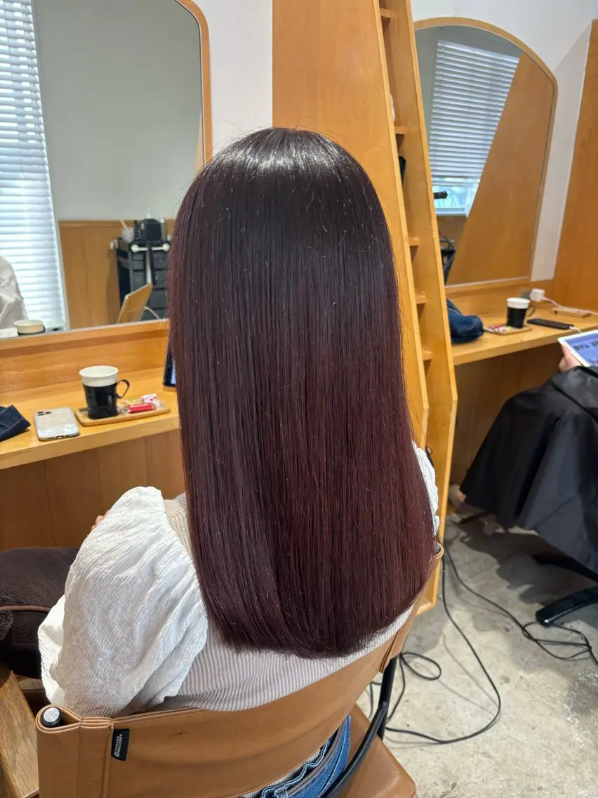 セミロング カット ヘアカラー トリートメント 【Amphi Tokyo】宮原のヘアスタイル