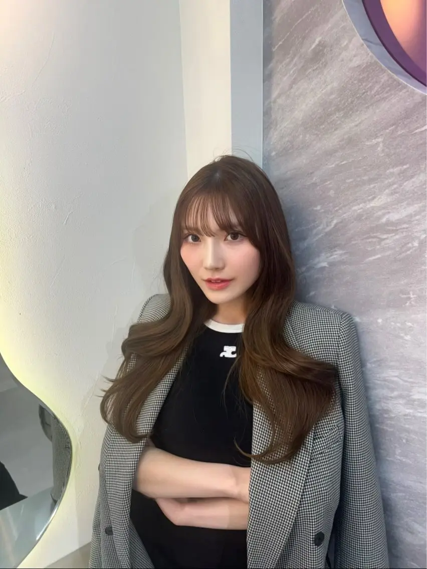ロング カラー カット ヘアカラー 【メンズ特化】池袋 韓国スタイル飯塚のヘアスタイル