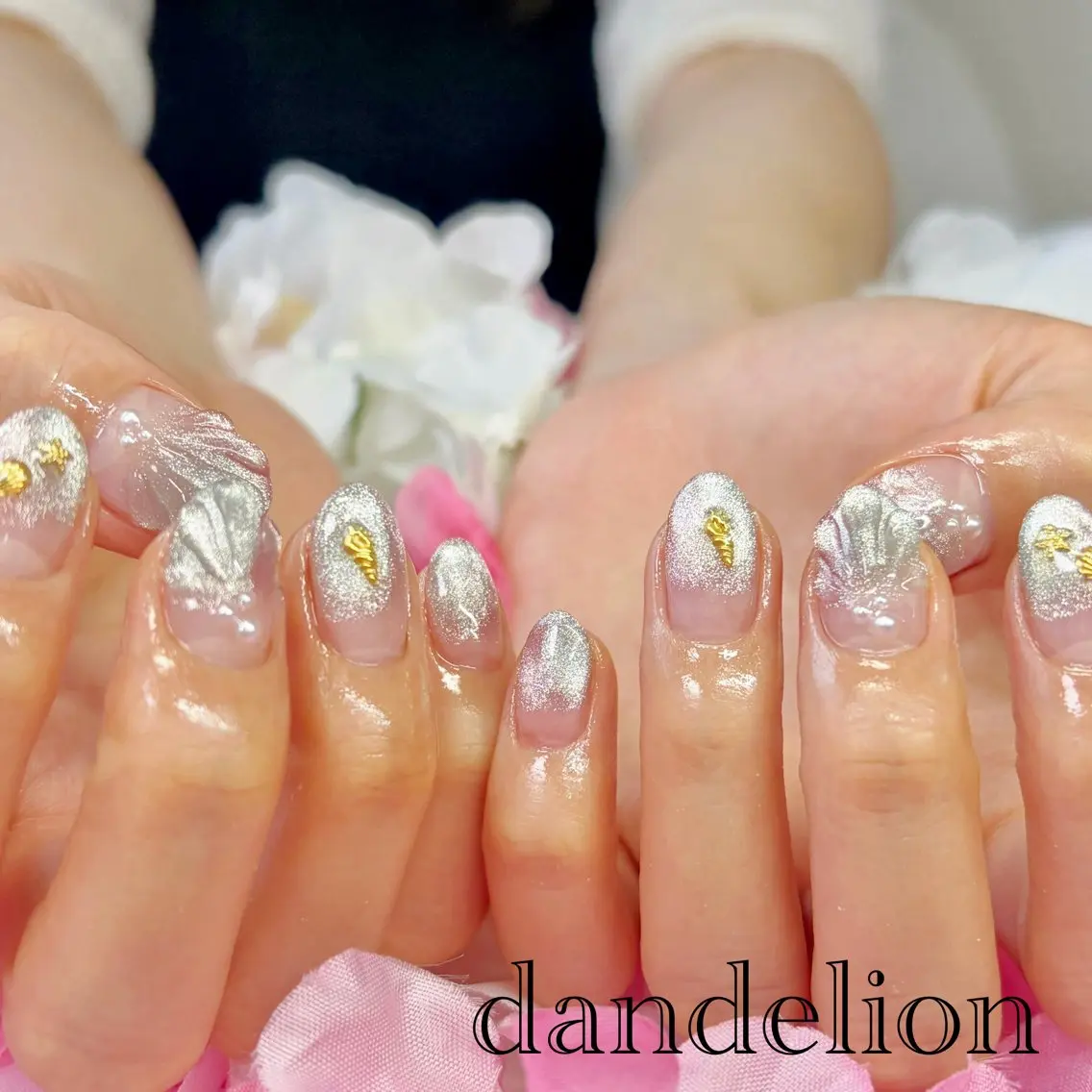 ネイル ハンドネイル ハンドケア dandelion ダンデライオンのネイルデザイン