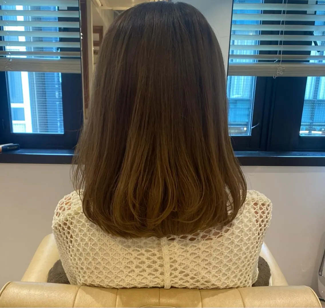 セミロング レイヤーカット やました りの☁のヘアスタイル