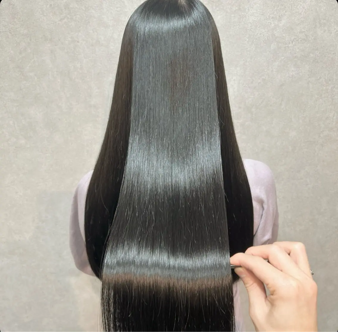 【ブリーチ毛🉑】カット+酸性ストレート+Aujua 1step treatment🇰🇷の写真