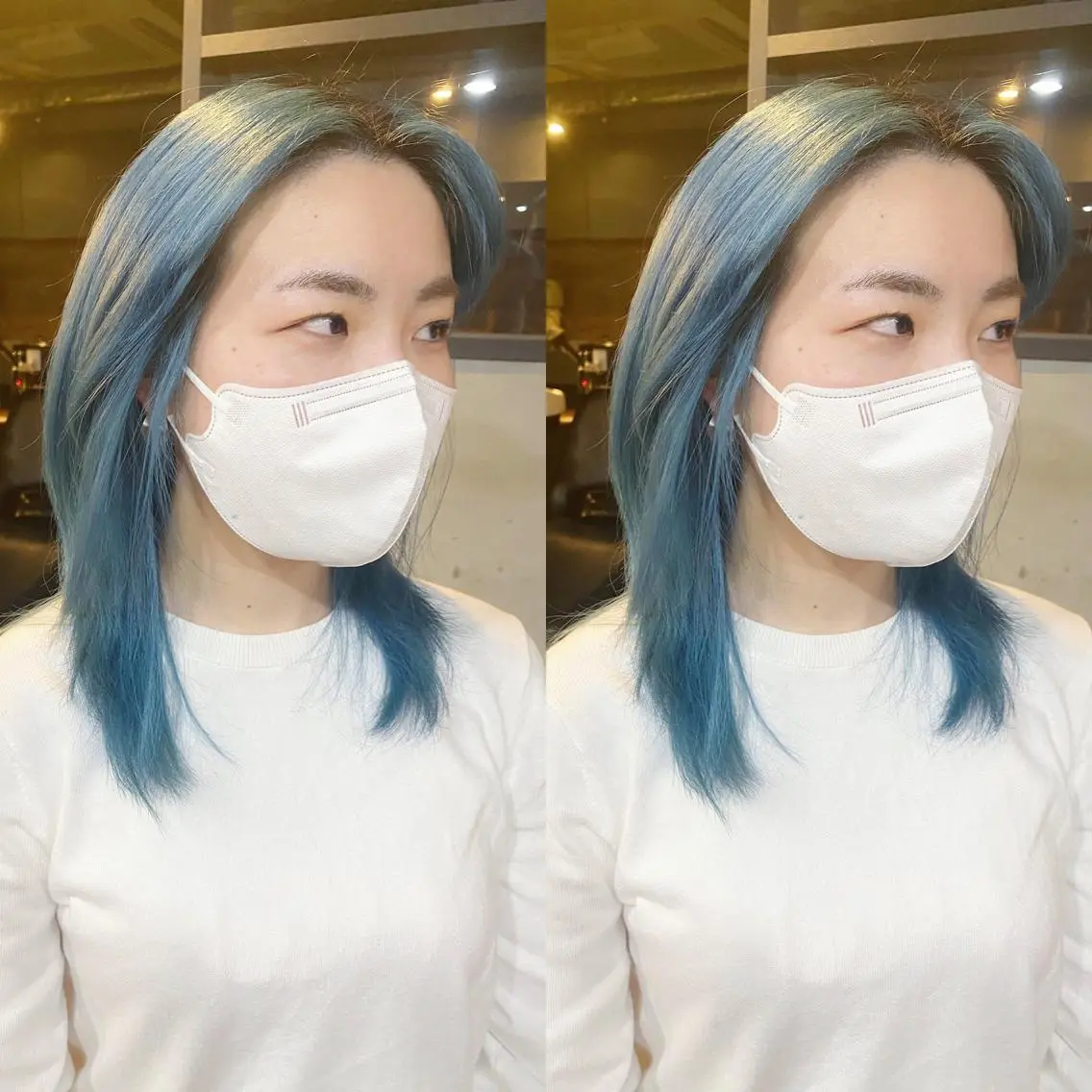 ミディアム カラー カット ヘアカラー トリートメント yoriダブルカラー 代表すがわらのヘアスタイル
