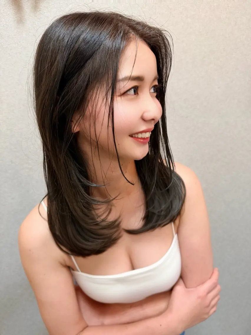 セミロング カラー ヘアアレンジ ヘアカラー トリートメント 似合わせ×店長 🍋Raimu🍋のヘアスタイル