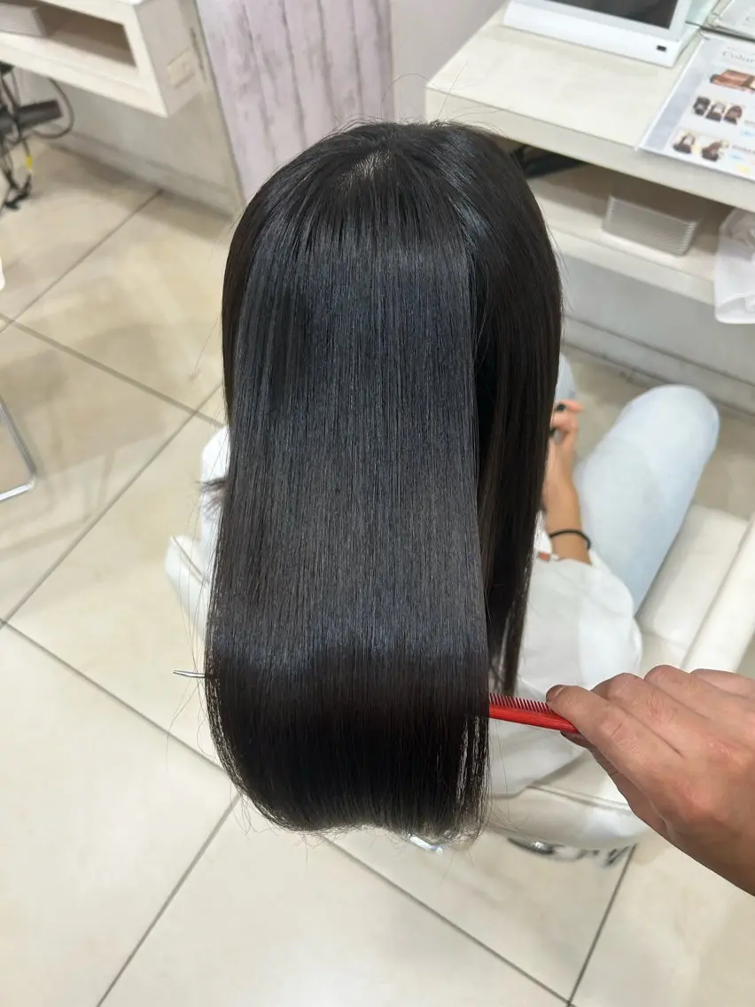 ロング カット ヘアカラー トリートメント 【髪質改善カラー】 瀧田嵐士🇰🇷のヘアスタイル