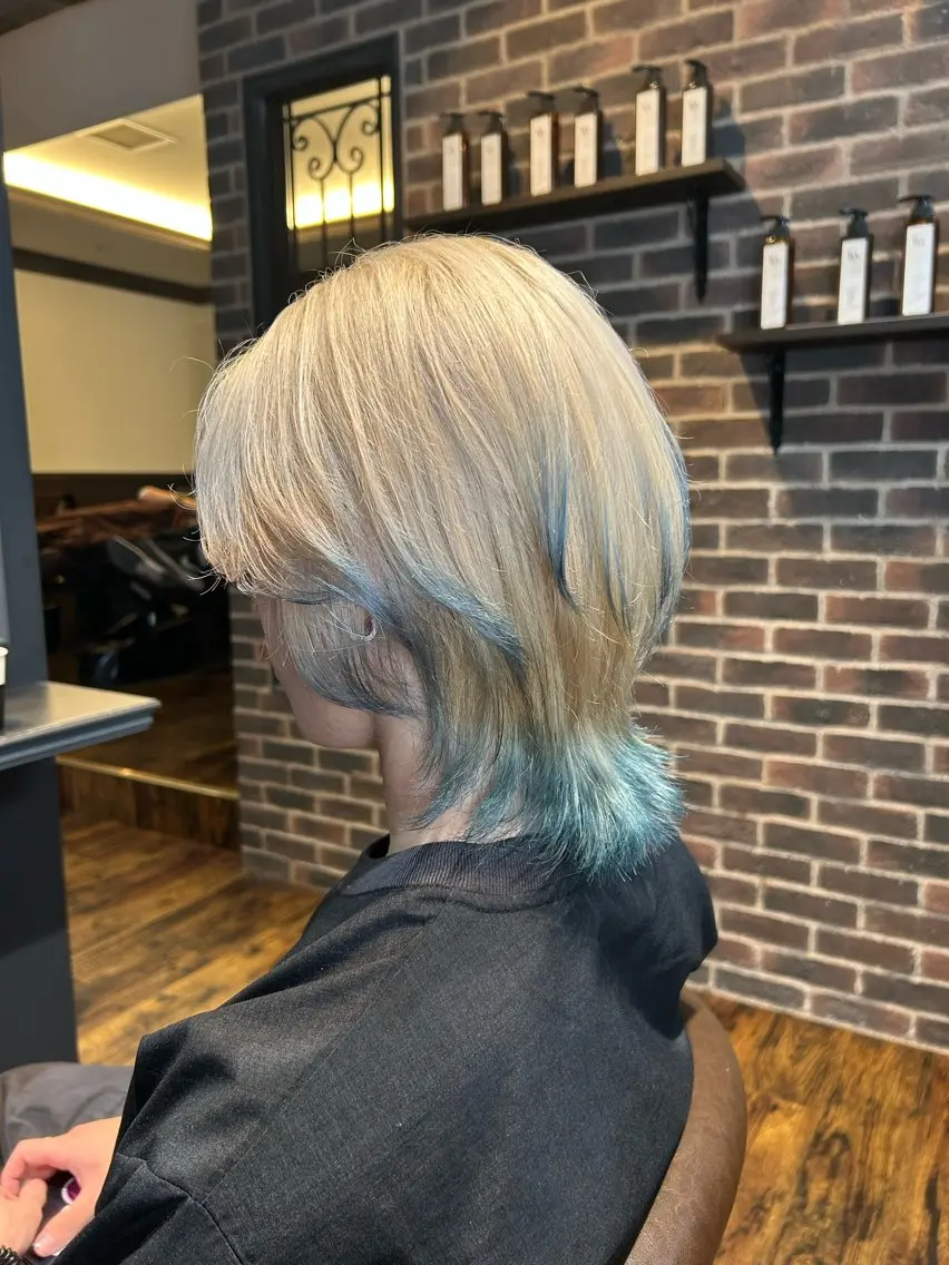 ショート カラー ヘアアレンジ メンズ 李奈🫧府中/ レイヤー透明感カラーのヘアスタイル
