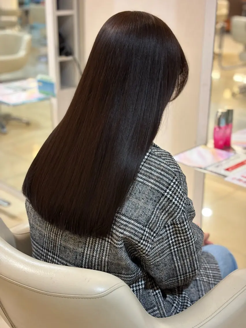 パーマ 縮毛矯正 トリートメント 💖改善カラー 板倉百花💖のヘアスタイル