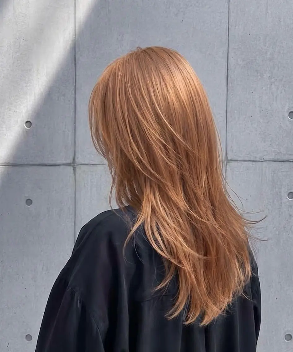 ロング カラー ヘアカラー r i n k aのヘアスタイル