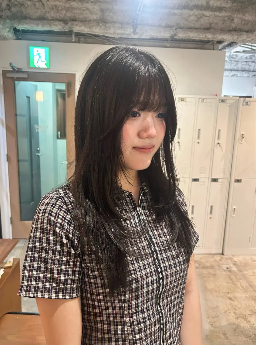 ロング カラー ヘアアレンジ 顔まわりレイヤー レイヤーカット カット ヘアカラー 🎀suzuna 透明感colorのヘアスタイル