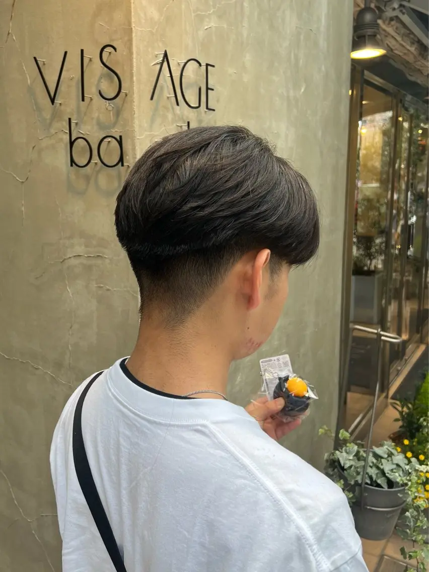 メンズ ビジネス センターパート 学生(メンズ向け) 刈り上げ カット ヘッドスパ いぐちしょうた🫧 VISAGEbaskのヘアスタイル