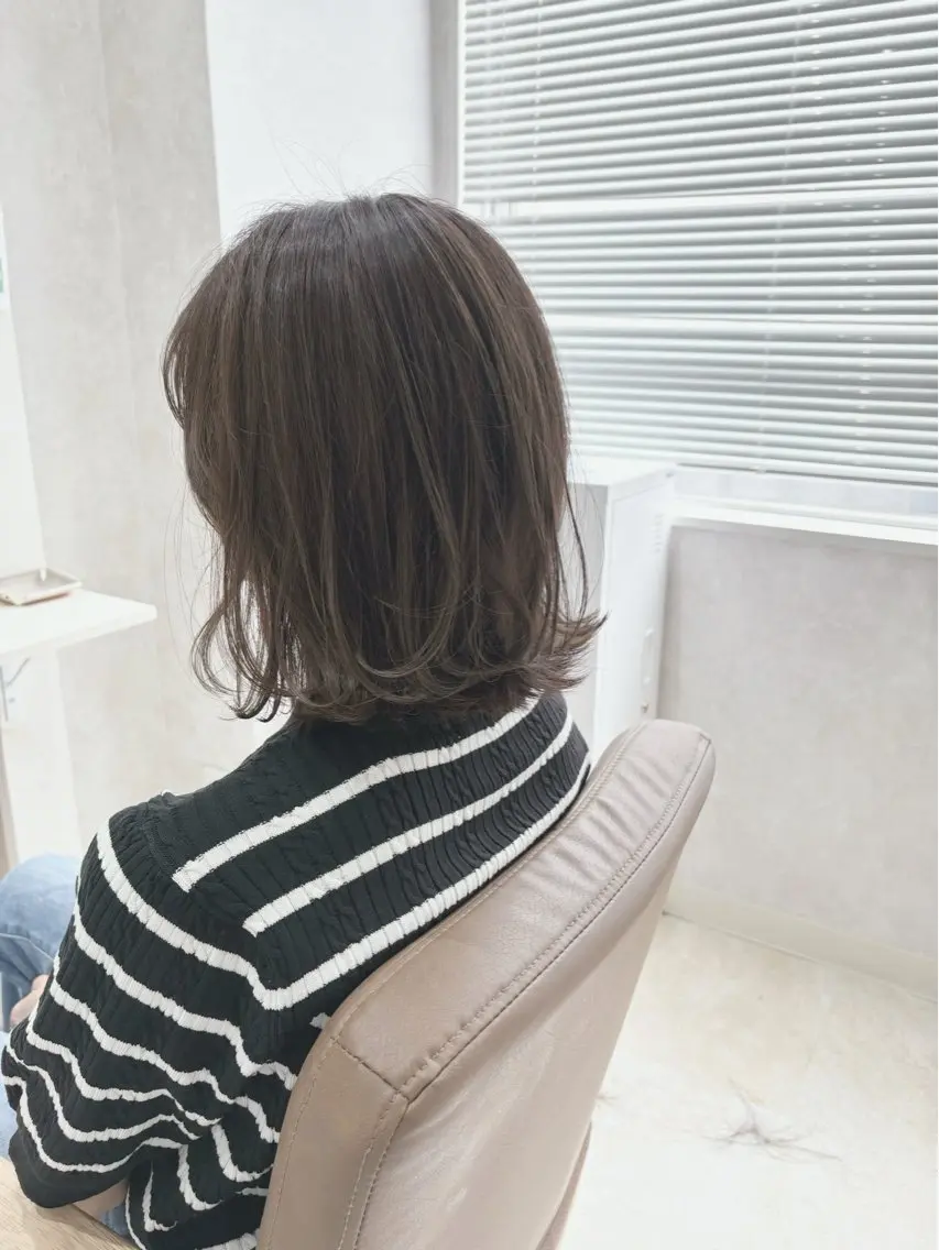 ミディアム 【ROSSO】 SHUHEIのヘアスタイル