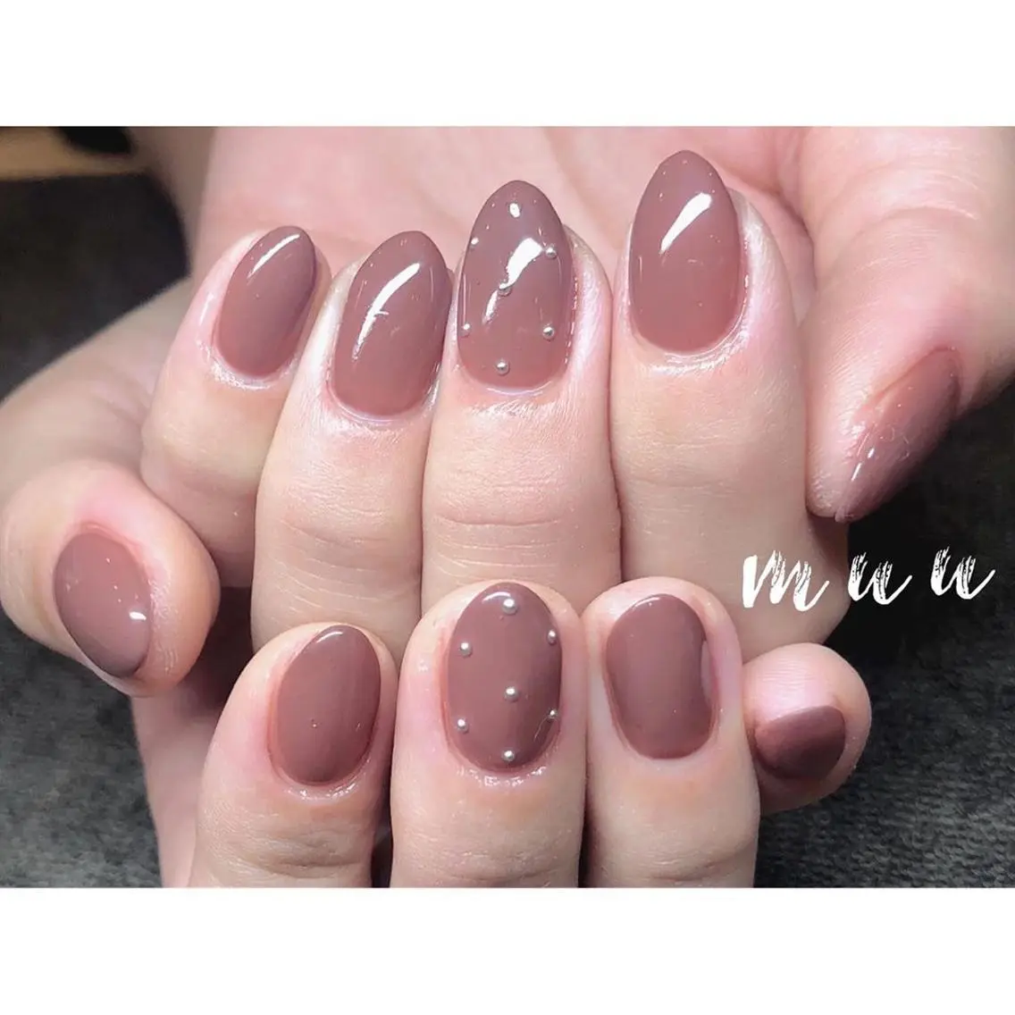 ネイル ストーンネイル muu nailのネイルデザイン