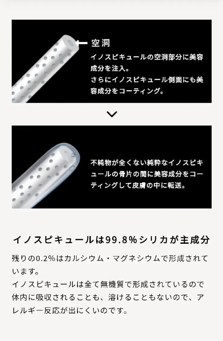 肌質改善 15万本の針エステVOSサロンケア スペシャルパック付の写真