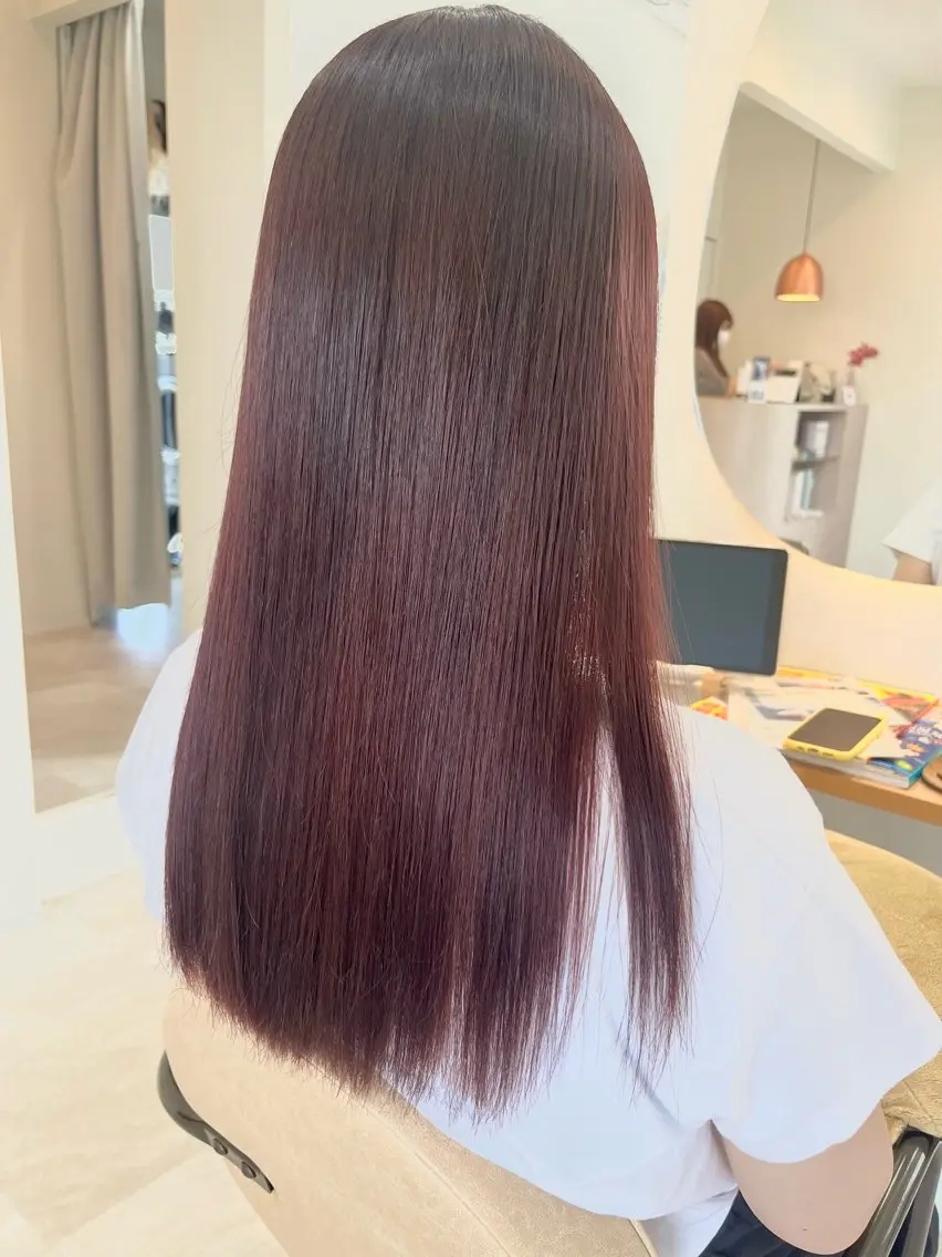 ロング ヘアカラー 加藤 明香里のヘアスタイル