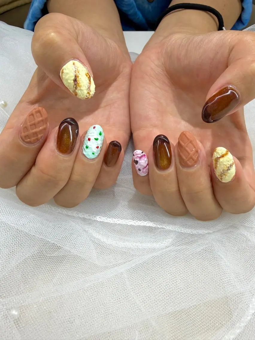 ネイル マグネットネイル ハンドネイル ちゃ～み～nail ひよりのネイルデザイン