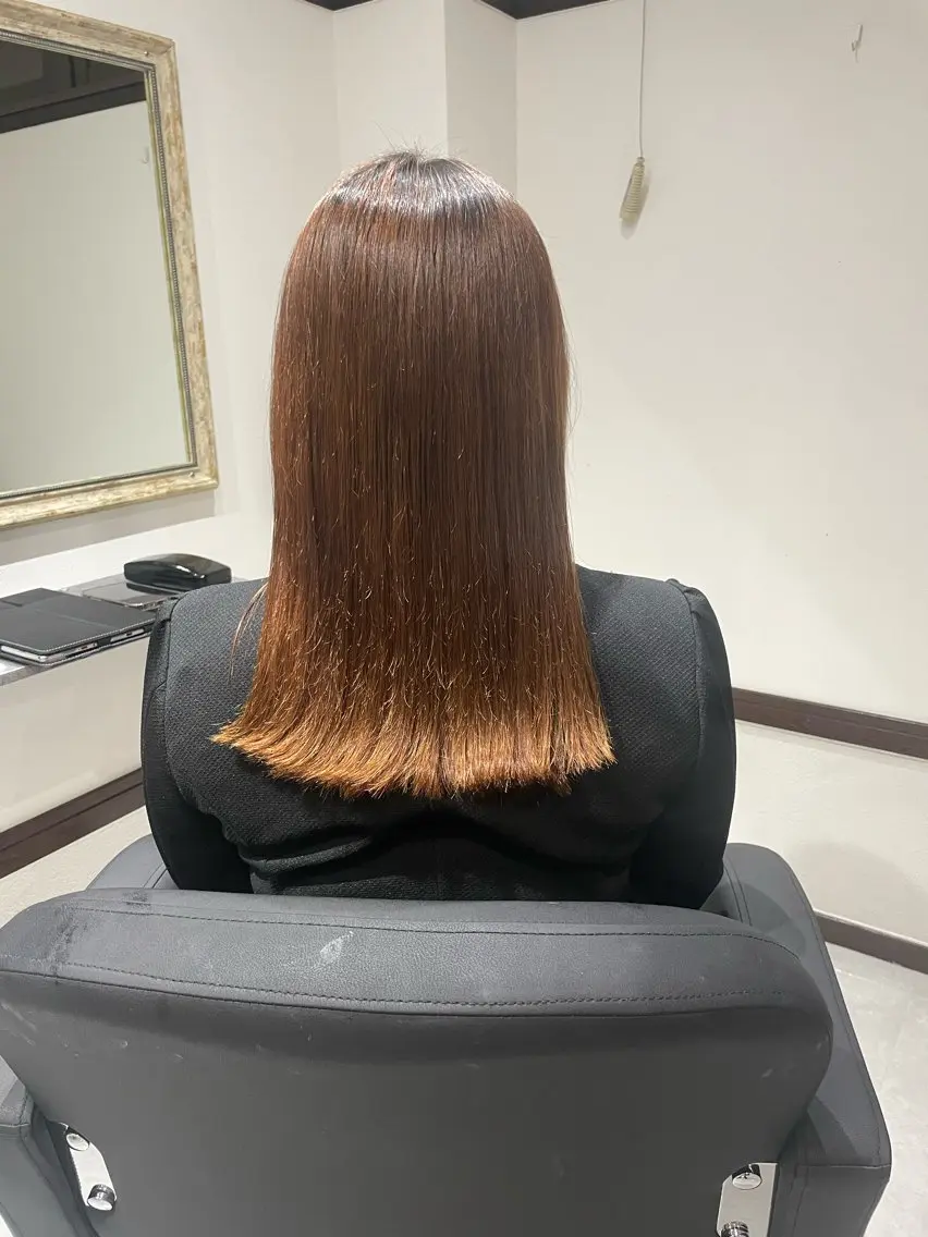 ロング 縮毛矯正 寺本 早希のヘアスタイル