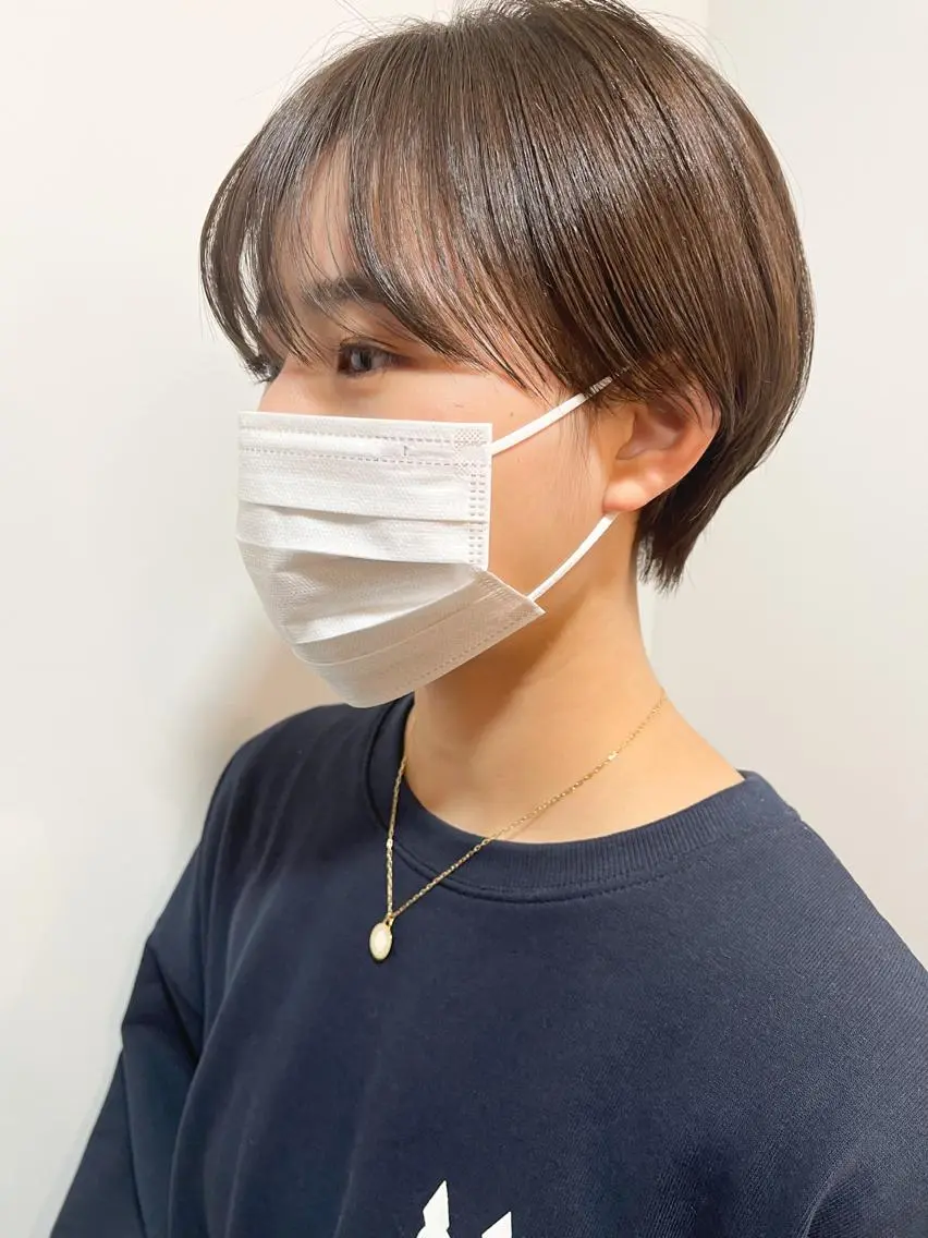前髪カット＋カラーの写真