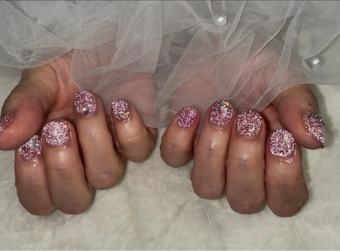 ネイル フラッシュネイル ラメ(グリッター) nail salon はるりのネイルデザイン