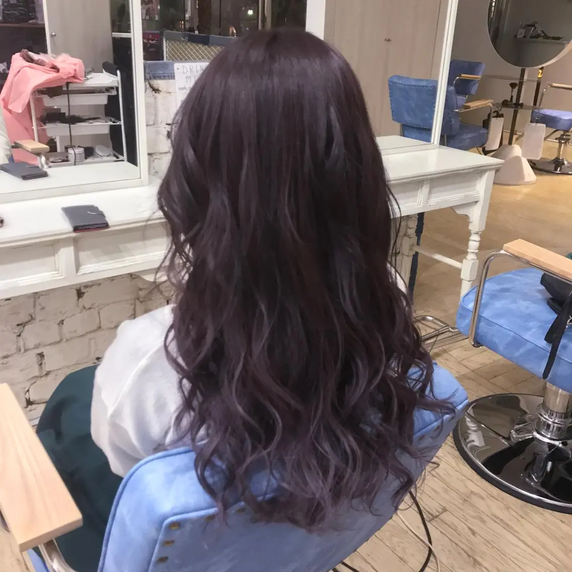 ロング カラー ヘアアレンジ グラデーションカラー パープルカラー 松井 敬太郎のヘアスタイル