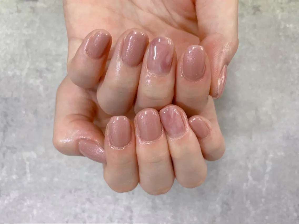 ネイル ニュアンスネイル オフィスネイル ワンカラーネイル foglia❁. ⌇imamuraのネイルデザイン