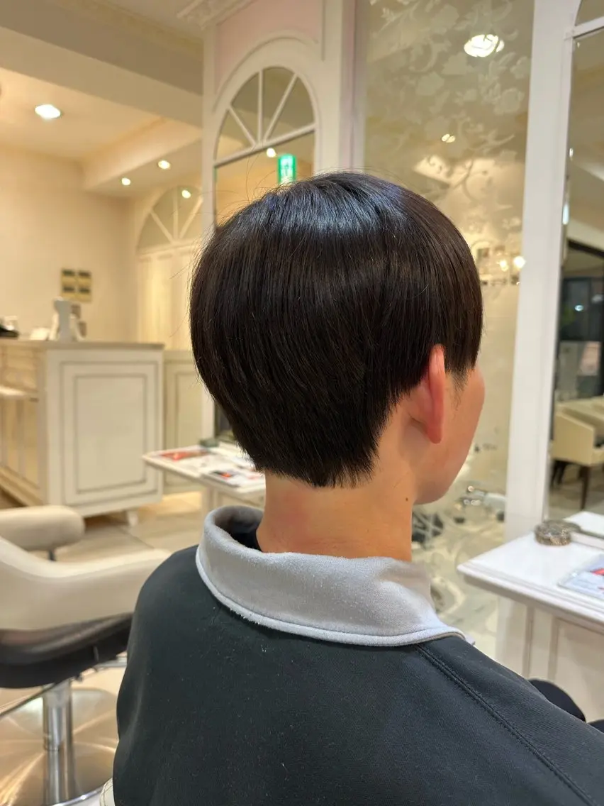 メンズ ツーブロック 刈り上げ ツヤ重視 ワンカラー🫧Mioのヘアスタイル
