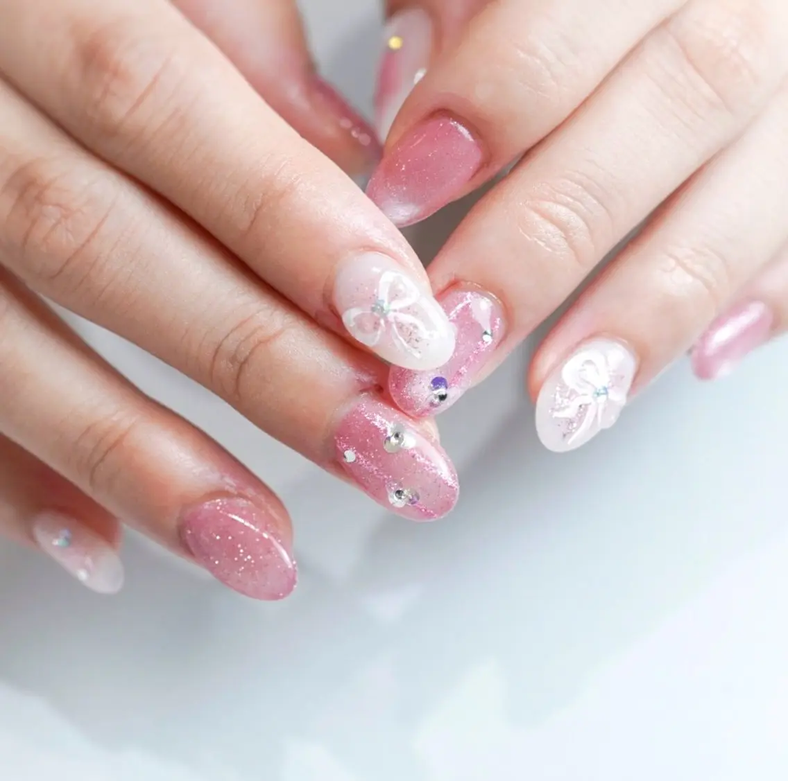 ミディアム ハンドネイル Re nailのネイルデザイン