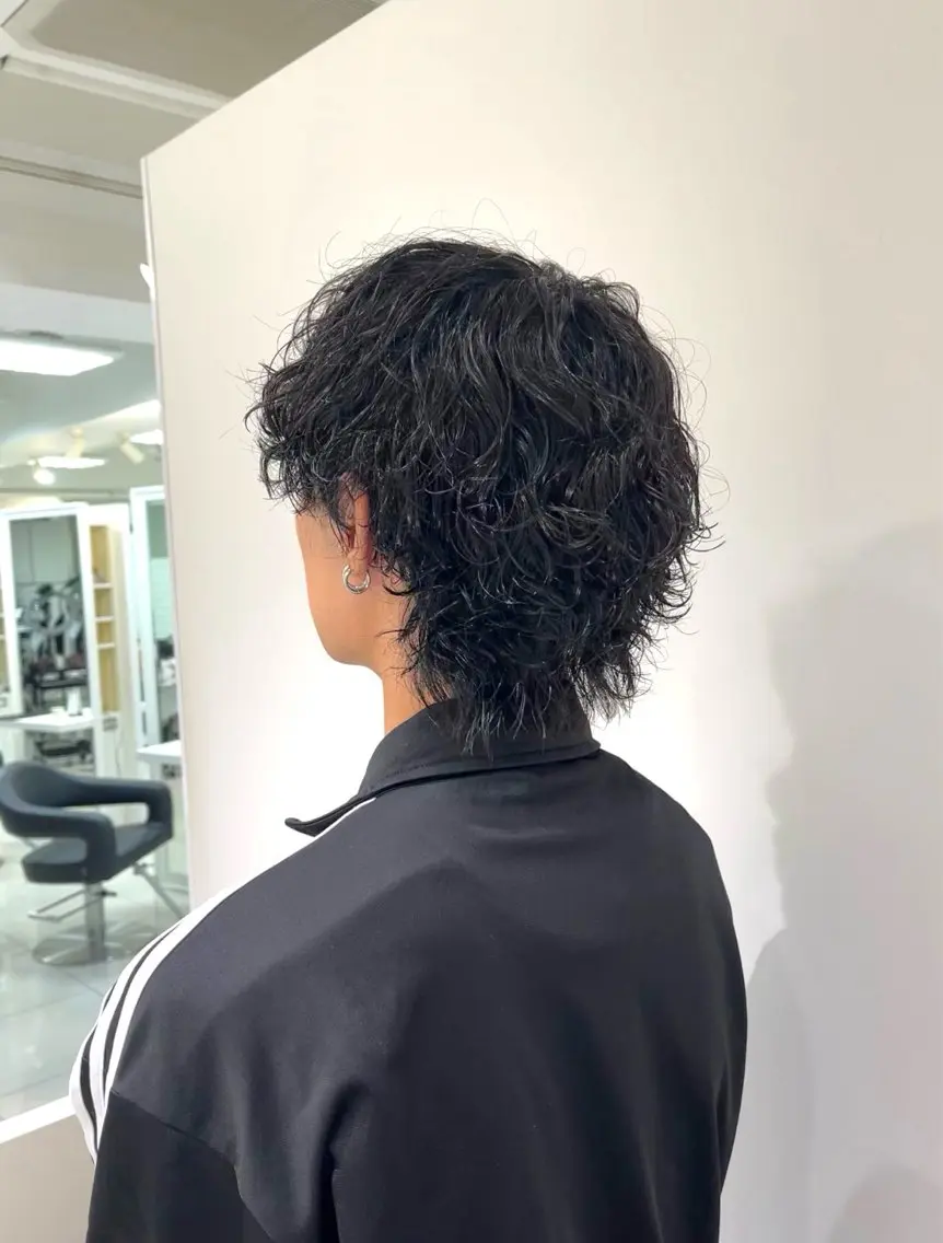 【 🌊王道パーマ🌊】メンズカット+ツイストスパイラルパーマ+ケア剤付き💥 パーマの強さもお任せ下さいの写真