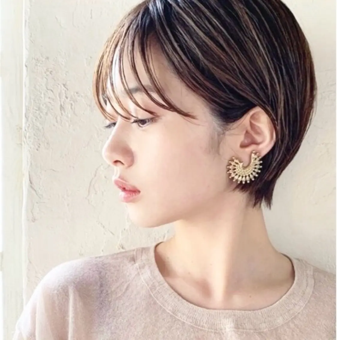 ショート ショートヘア カット トリートメント 吉川 陽菜のヘアスタイル