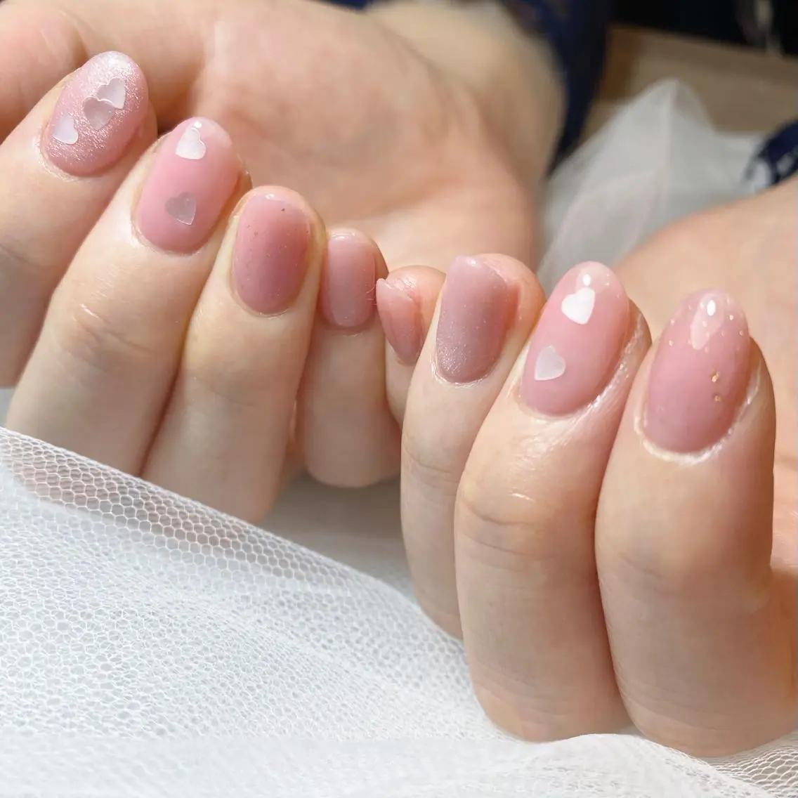 ネイル ハート ハンドネイル Lovin _ryukaのネイルデザイン