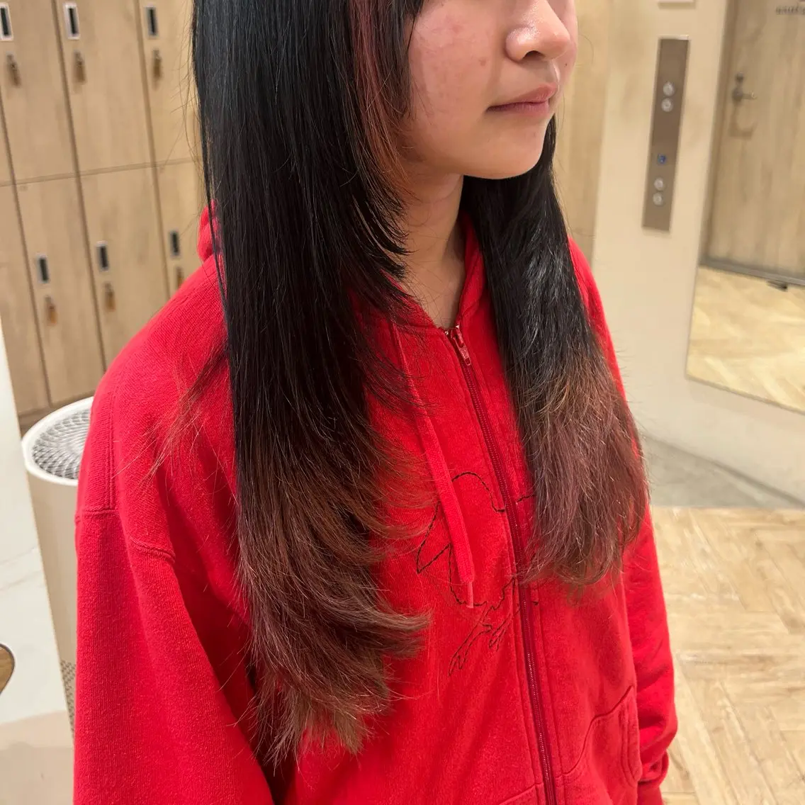 ロング 大山杏奈/ショート ボブ/カットモデルのヘアスタイル