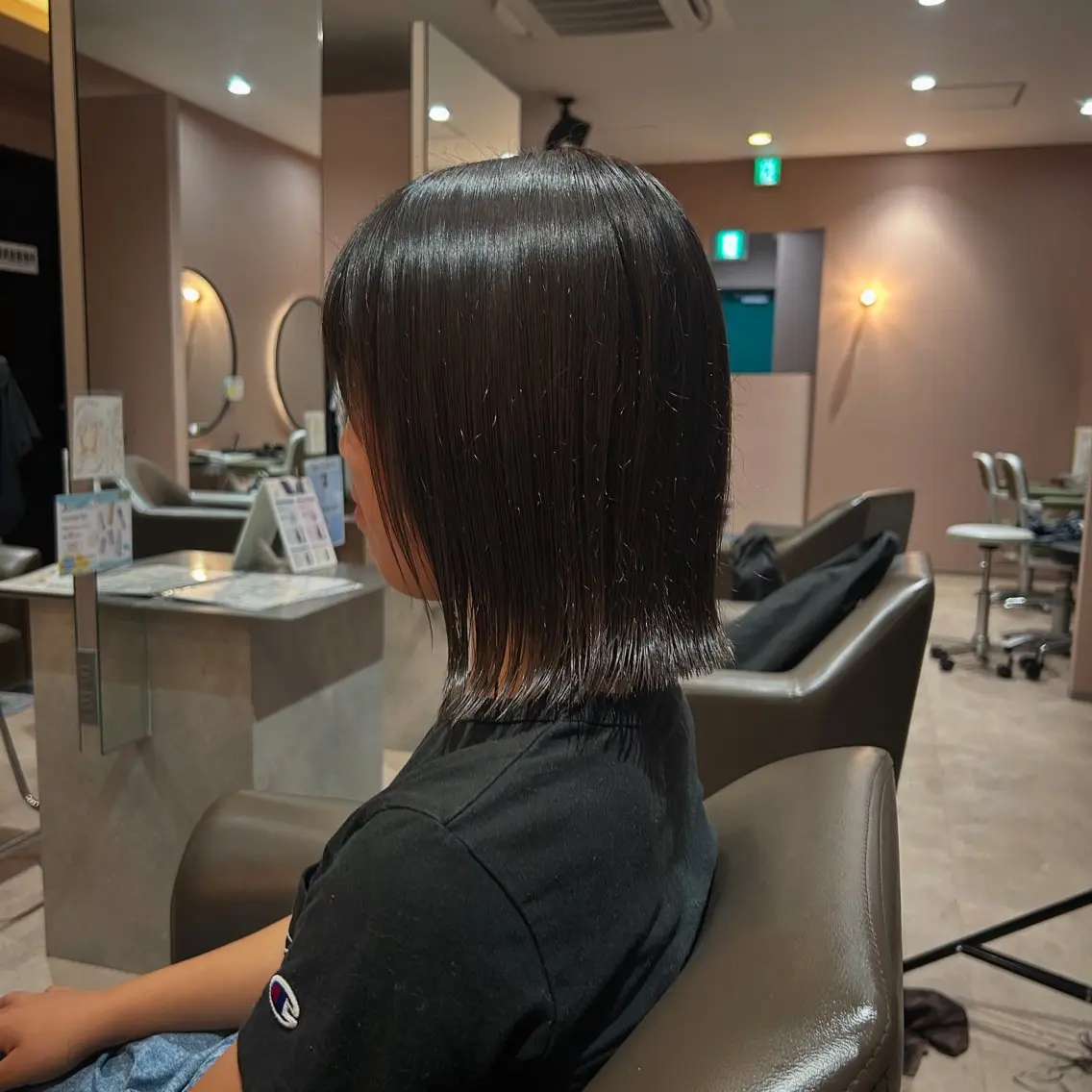 ミディアム ボブ 竹田 こころのヘアスタイル