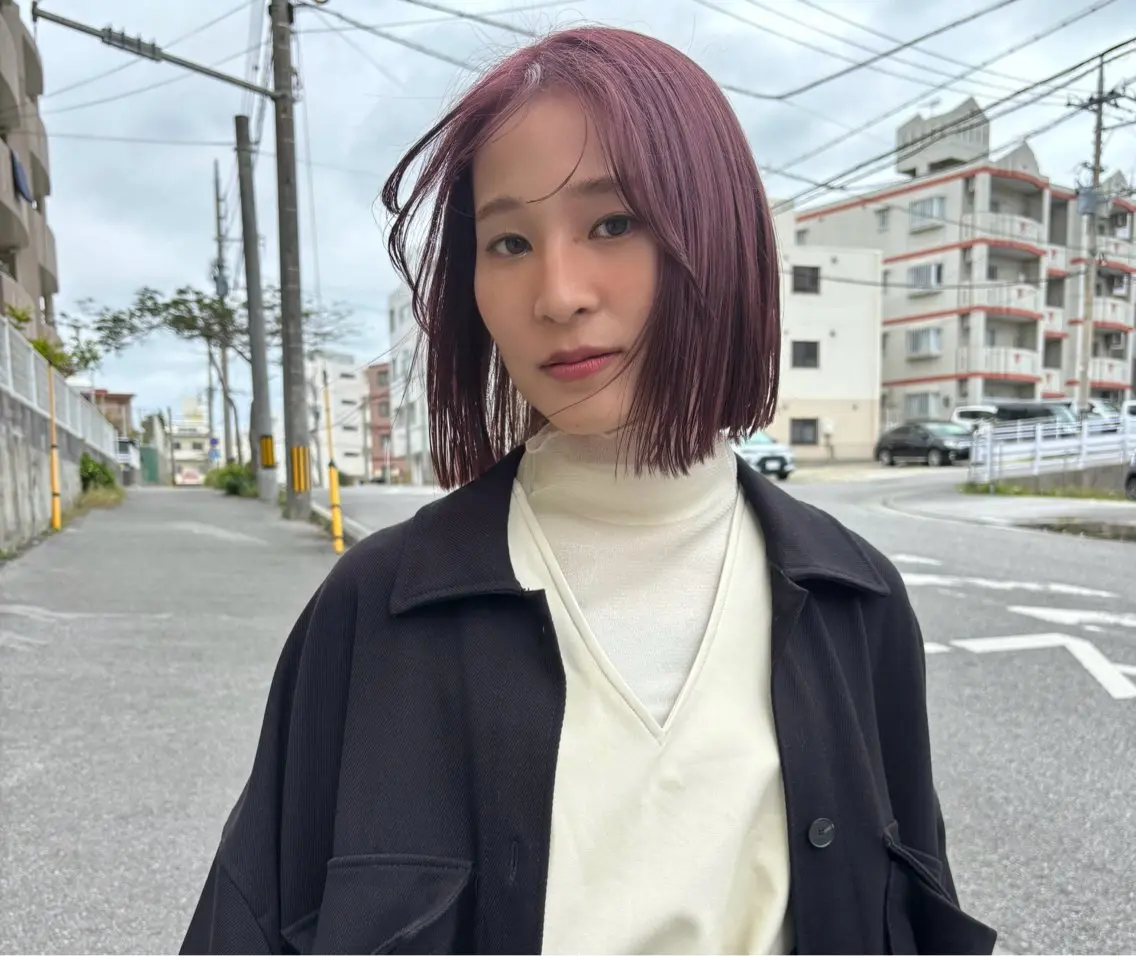 ミディアム カラー イルミナカラー カット ヘアカラー grand juteのヘアスタイル