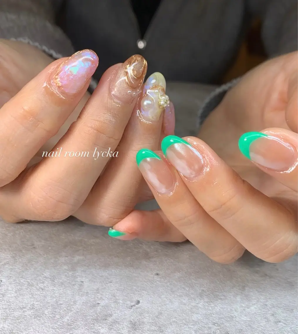 ネイル ネイルルームリッカ 𝐦𝐚𝐲𝐮のネイルデザイン