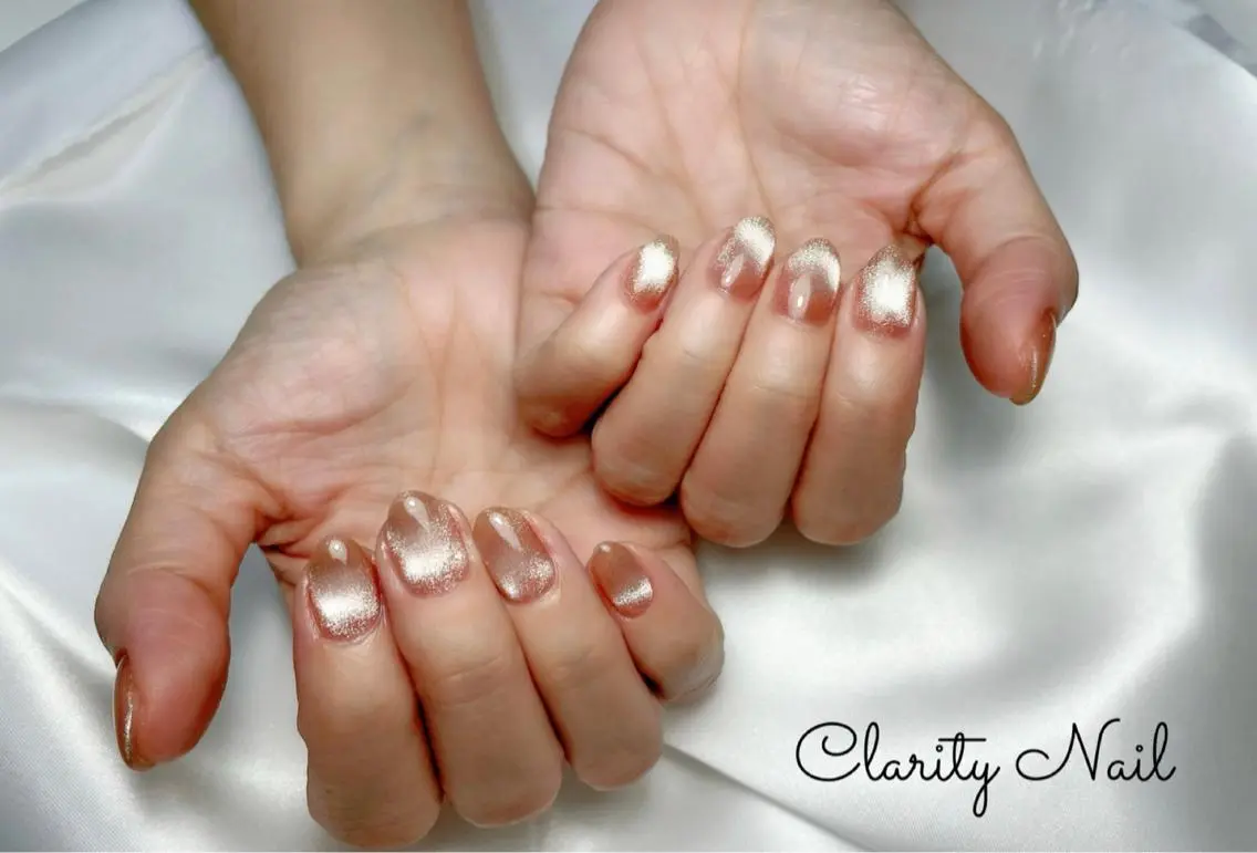 ネイル マグネットネイル ワンカラーネイル ハンドネイル Clarity Nailのネイルデザイン