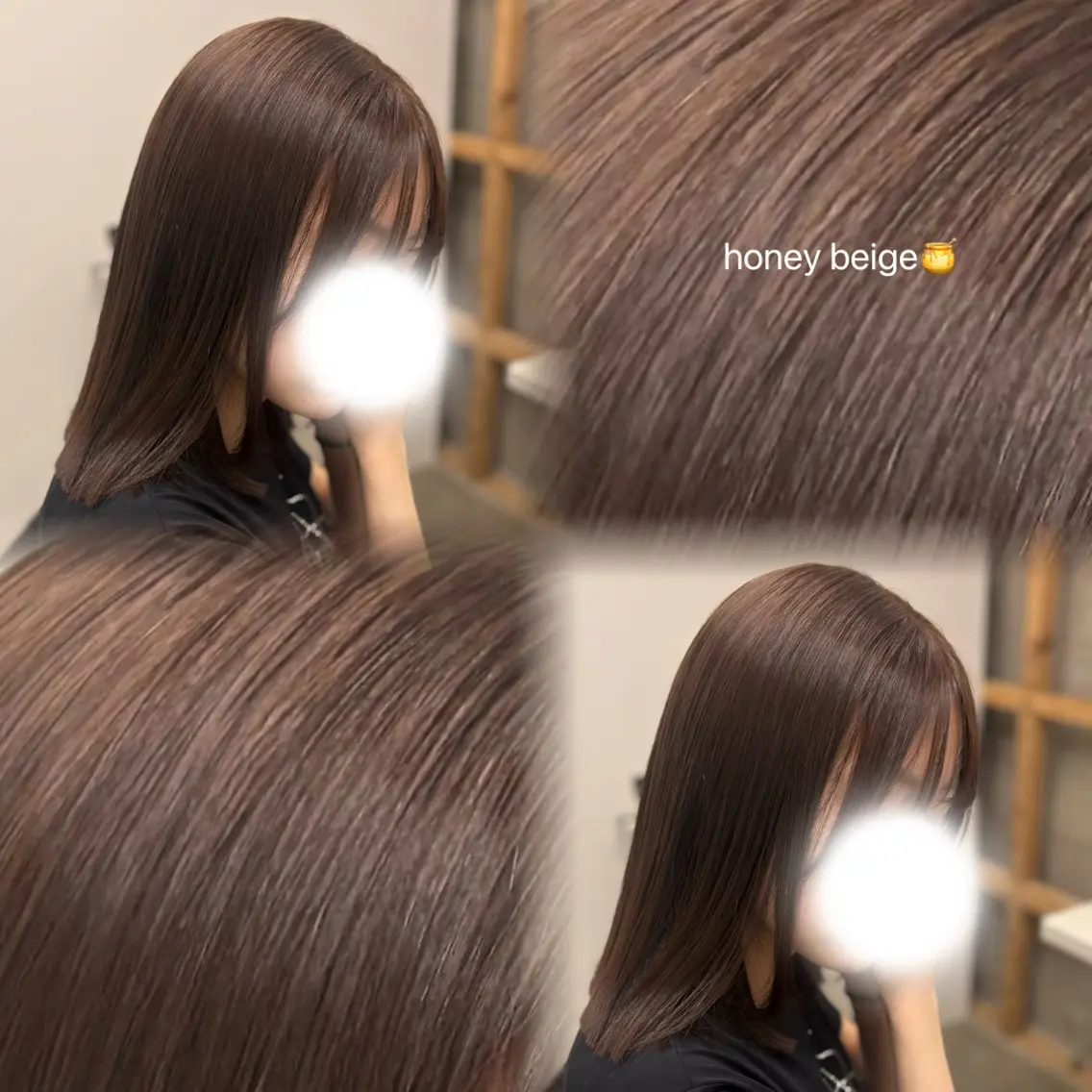 ミディアム カラー ベージュカラー カット ヘアカラー 艶カラー/ レイヤー /髪質改善｜YUIのヘアスタイル