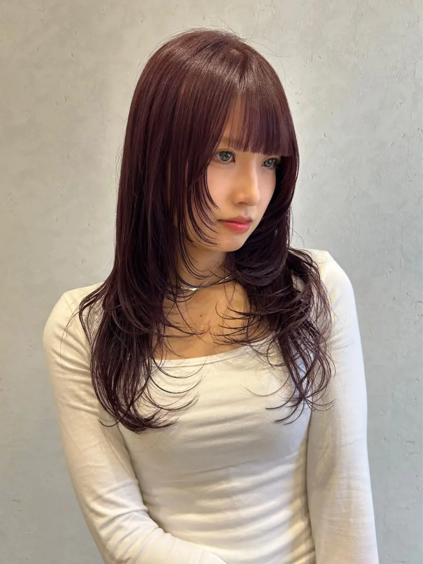 ロング カラー カット ヘアカラー トリートメント レイヤー/インナー カラー🦋ルイのヘアスタイル