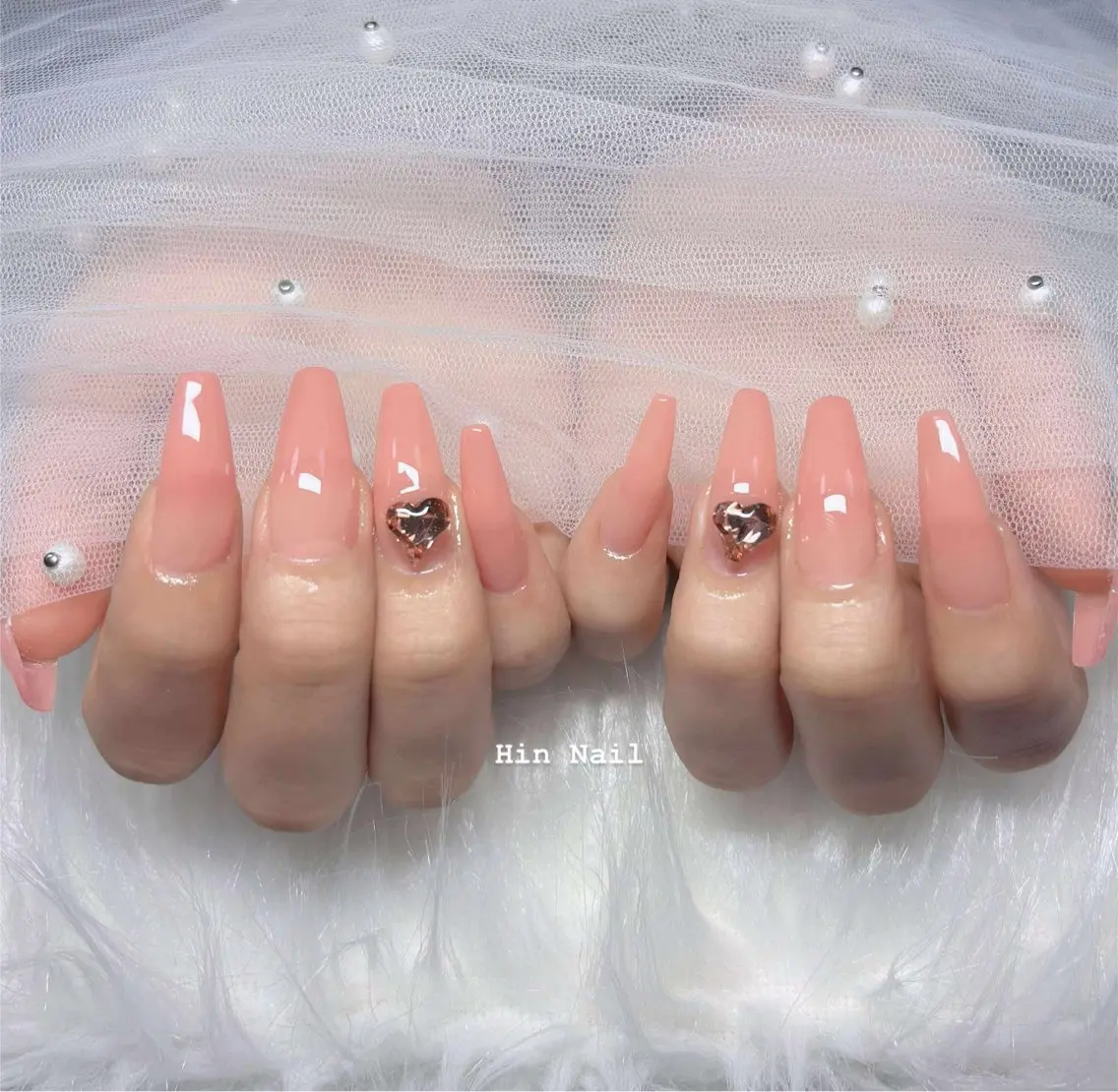 ネイル ハート ハンドネイル HIN NAILのネイルデザイン