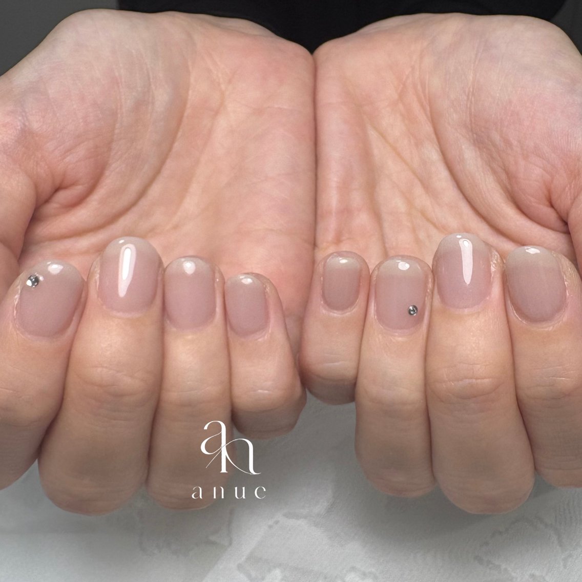 ネイル ワンカラーネイル シンプルネイル ハンドネイル nail salon anueのネイルデザイン