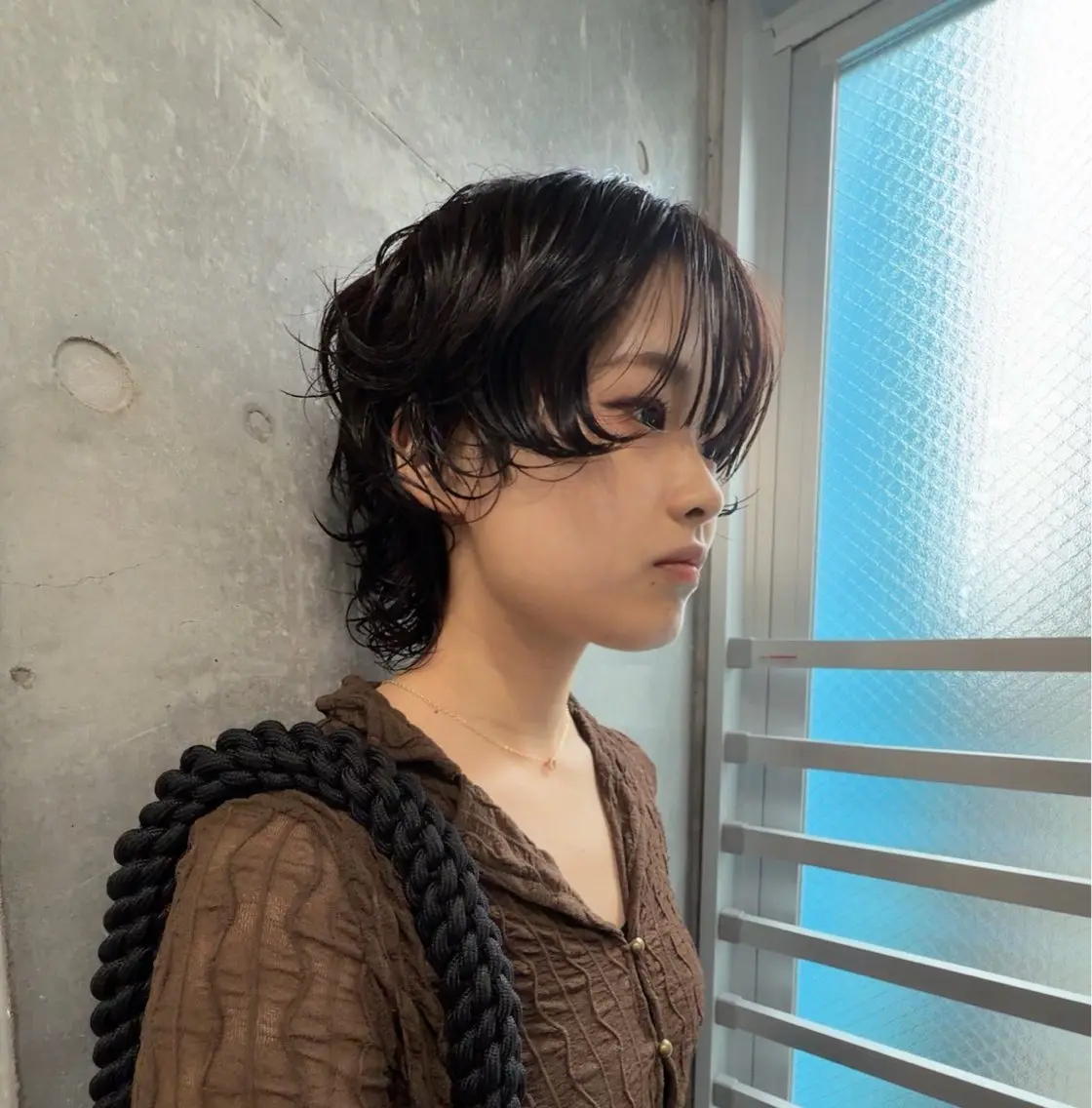 ショート カラー パーマ カット ヘアカラー パーマ 🌀くせ毛風 ナチュラルパーマ優吉のヘアスタイル