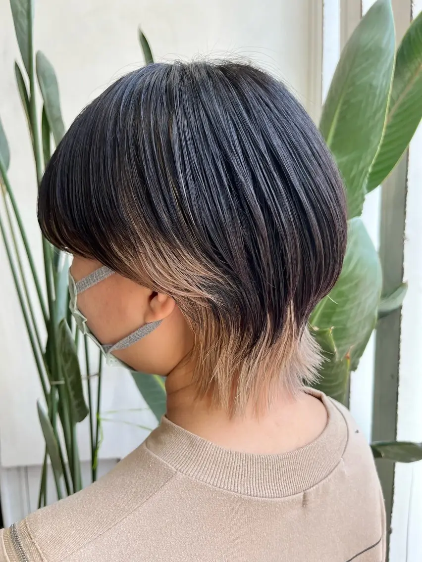 ショート カラー インナーカラー ヘアカラー トリートメント 🫧ハイトーン/ ブリーチ🫧白石航汰のヘアスタイル