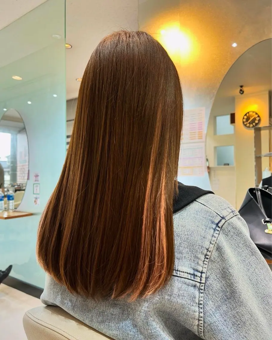 ロング 野村 奈里亜のヘアスタイル