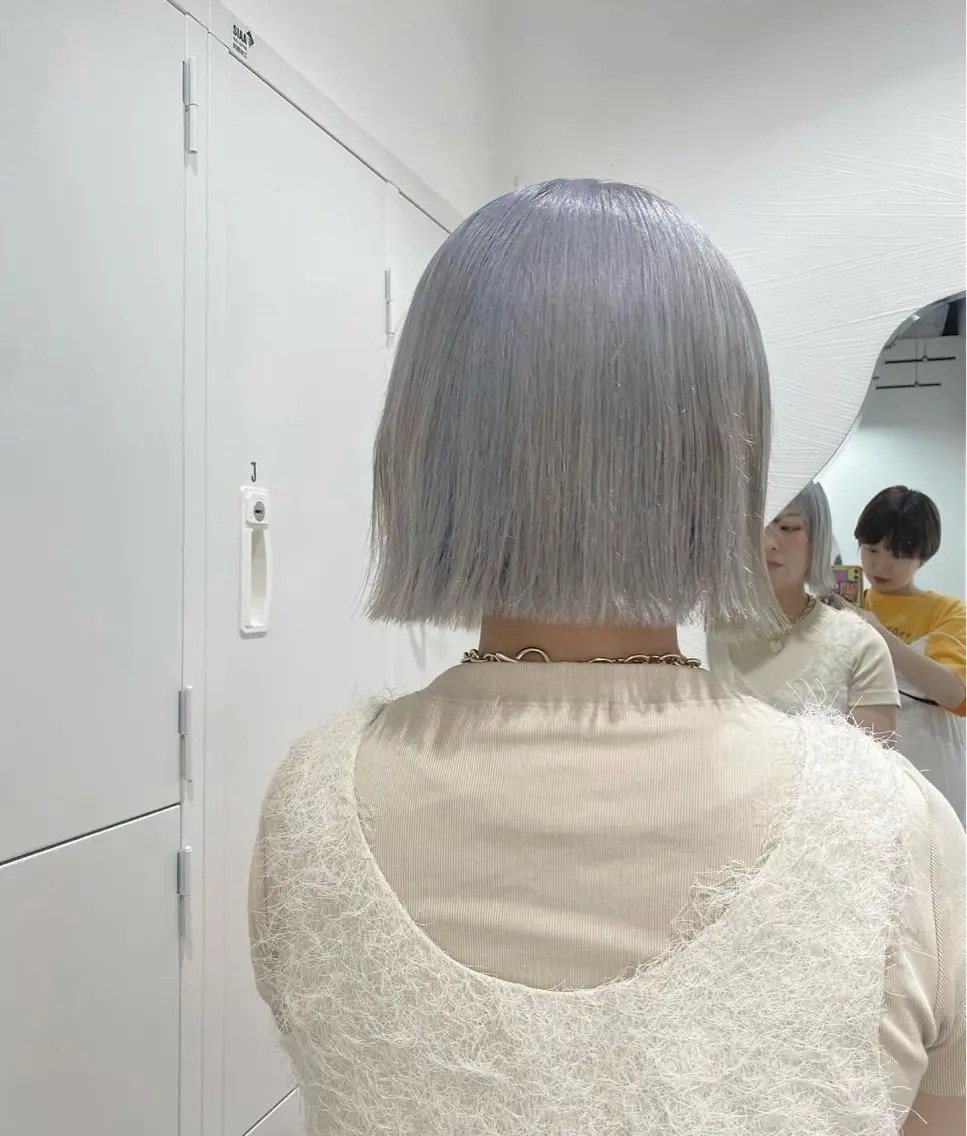 ミディアム カット ヘアカラー トリートメント ショートヘアとカラー の専門家/もりしーのヘアスタイル