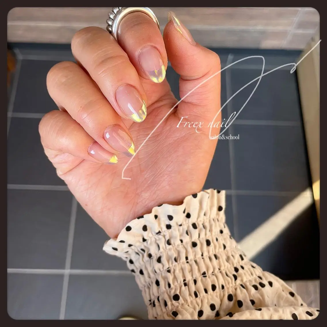 ネイル オーロラネイル フレンチネイル ハンドネイル ハンドケア freex nail /ニュアンス/個性派のネイルデザイン